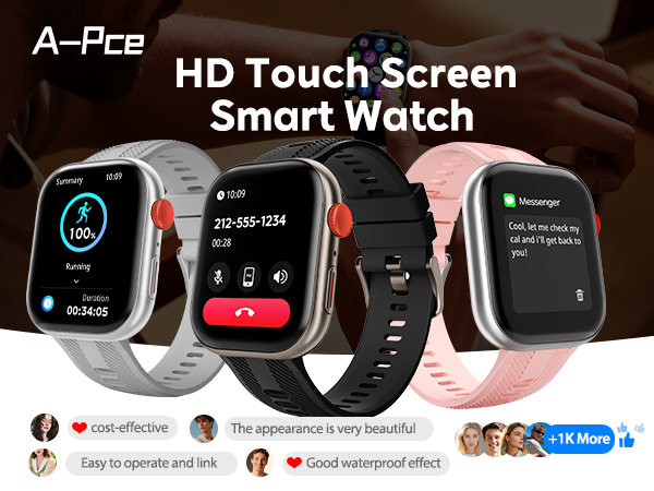 A-Pce HD Touch Screen Smart Watch