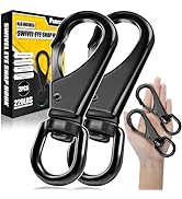 [Extra Sturdy] 2Pcs 4.6” Stainless Steel Swivel Eye Snaps, 220 LBS Capacity Heavy Duty Flag Clips...
