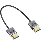 Duttek Ultra Thin 8K Short HDMI Cable 1FT, Ultra Thin/coaxial Short HDMI Male to Male Cable 48Gbp...