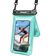 Rynapac IPX8 Waterproof Phone Pouch Floating, [Up to 8.5''] Double Space Waterproof Phone Case wi...