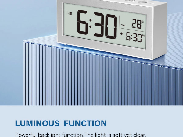 Zonopy Digital Alarm Clock with LED Display