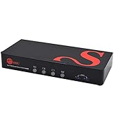 SIIG 1080p Quad View HDMI KVM Switch, Mouse Roaming & Seamless Switch to Control Four PCs in Quad...