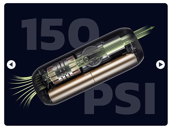 Tire Inflator Portable Air Compressor, Electric Bike Tire Pump