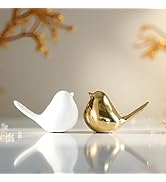 BIHOIB Home Decor Bird Statues,1 Pair, Small Decorative Accents for Shelves, Livingroom and Bedro...