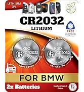 Key Fob Battery for BMW CR2032 (2 Pack) – OEM Remote Replacement for BMW Key X1, X3, X5, X7, 3-Se...