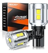 SEALIGHT 912 921 LED Bulbs, 921 LED Reverse Lights Bulbs Super Bright 6500K White 600% Brighter f...