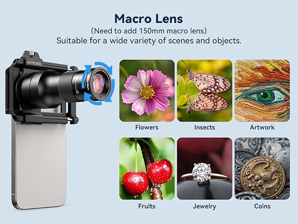TM6 6X Telephoto Lens &amp; 150mm Macro Lens