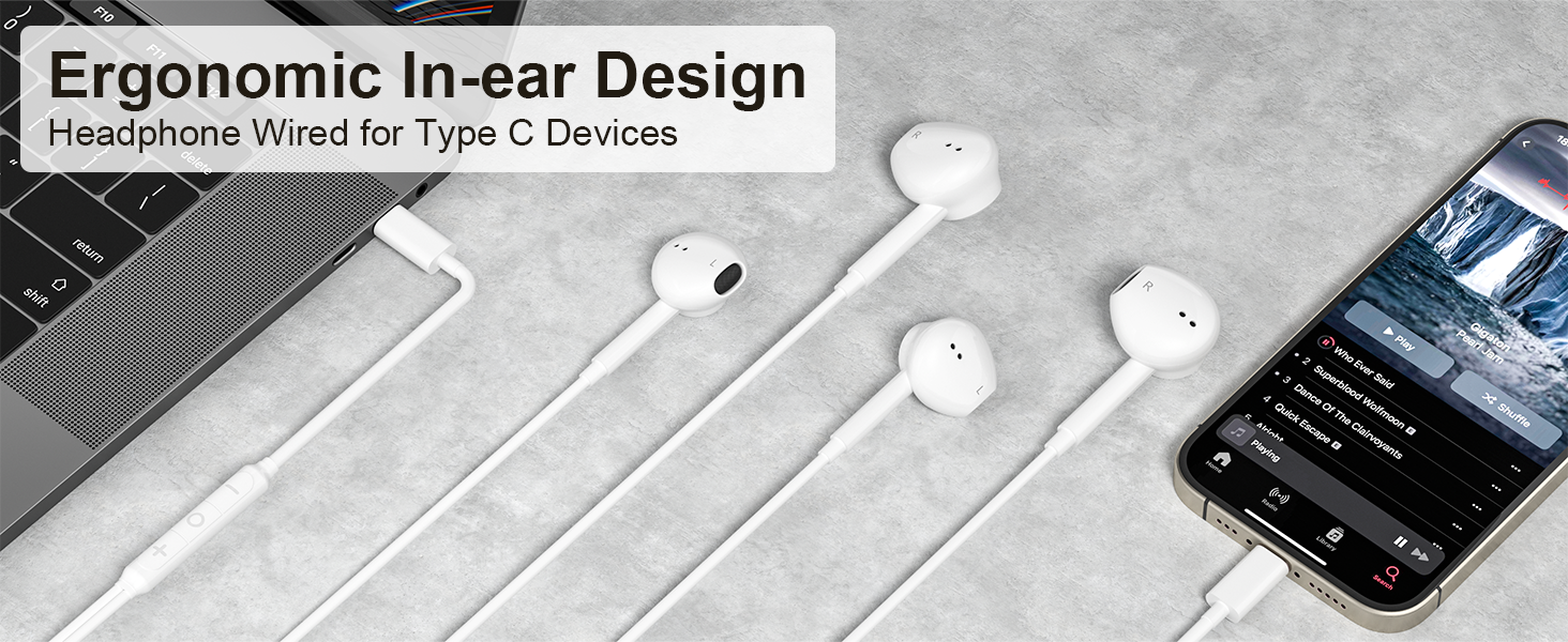 earphones usb c for iphone