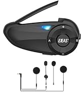 Motorcycle Bluetooth Intercom with FM Radio, EJEAS Q7 5.0 Bluetooth Motorcycle Helmet Bluetooth H...