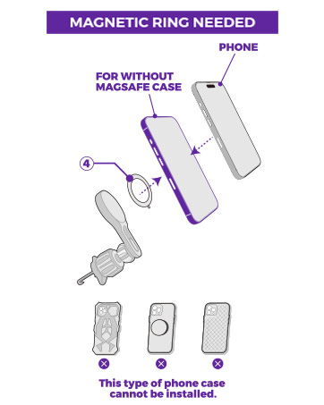 LISEN Magsafe Car Mount
