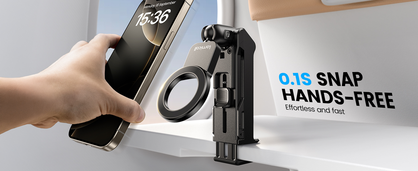 phone holder for airplane seat back