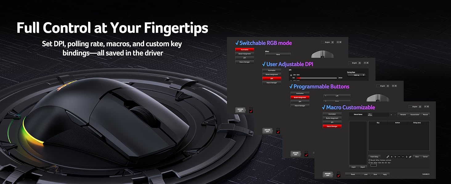 Full Control at Your Fingertips
