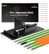 Golf Alignment Sticks Holder, Golf Training Aid with Alignment Sticks &amp; Protective Padding, Swing...