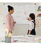 DUMOS Magnetic White Board, 36 X 24 Inches Dry Erase Board for Home Office School