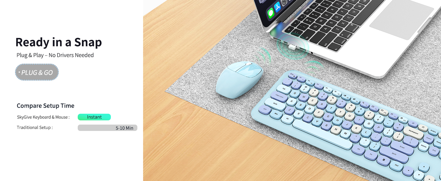 retro keyboard and mouse wireless