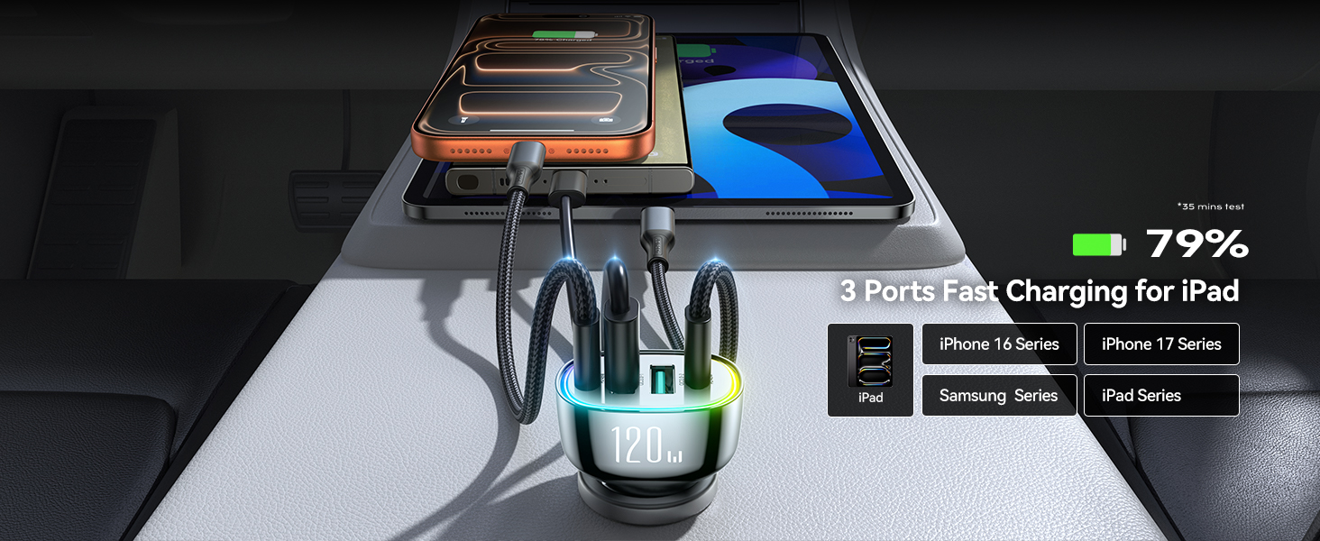 iPhone 16 car charger iphone 17 pro car charger