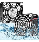 GDSTIME 60mm x 25mm 12V DC IP68 Waterproof Fan Dual Ball Bearings Brushless Small Computer Coolin...