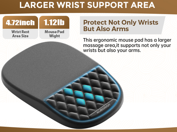 mouse pad with wrist rest