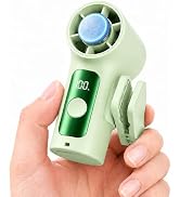 Sovrelon Portable Clip-On Mini Fan with Ice Cooler,Turbo Personal Handheld Mini Fan 3000mAh Recha...
