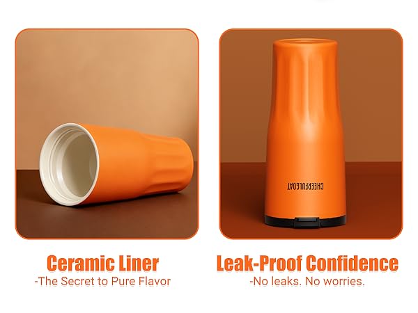 ceramic liner and leak-proof confidence