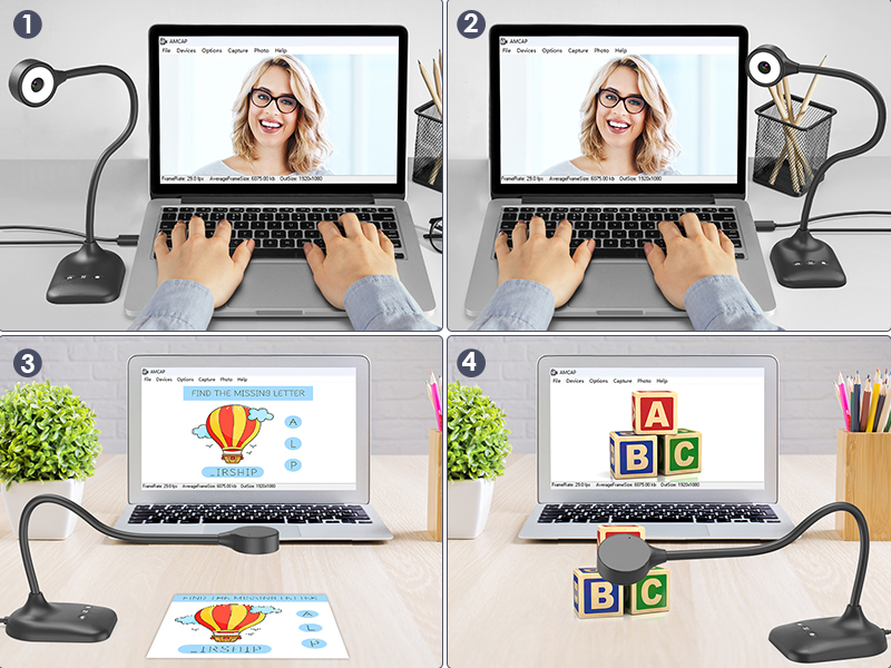 5MP document camera for teaching teachers classroom USB Camera for Teacher art gift webcam school