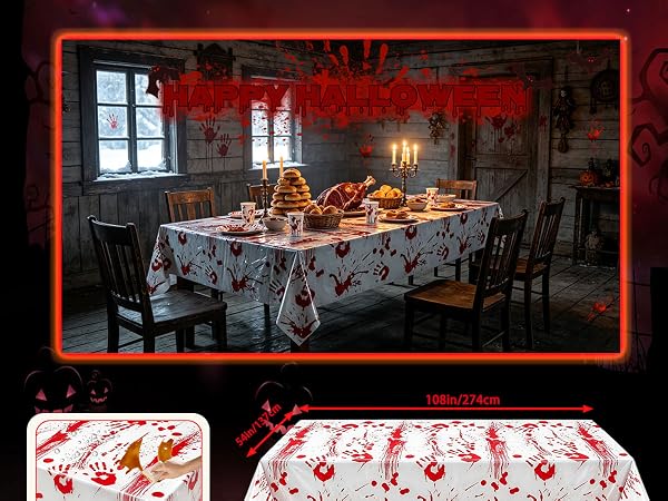 Grabo Bloody Zombie Rectangular Tablecloth
