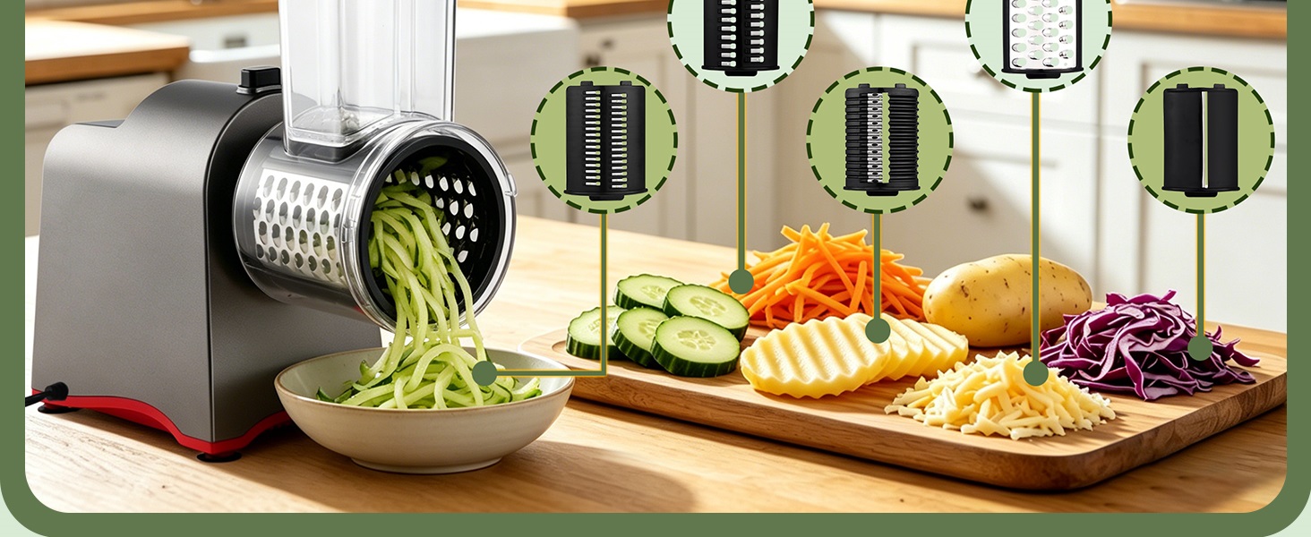 Upgraded 300W Electric Cheese Grater