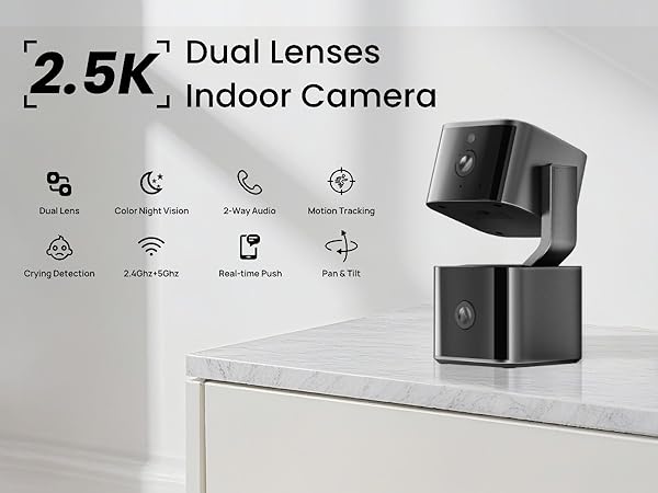 2.5K Dual lenses indoor camera