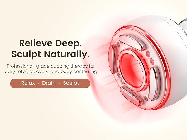 Smart Cupping Massager,Cellulite Massager , Body Sculpting Device, Lymphatic Drainage Massager