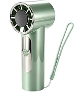 JIJAWA Portable Handheld Fan, 13000 RPM Motor, 3000mAh Battery, up to 12 Hours, LED Display, Mult...