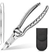 Podiatrist Ingrown Toenail Clippers for Thick Nails, Heavy Duty Toenail Clippers for Seniors with...