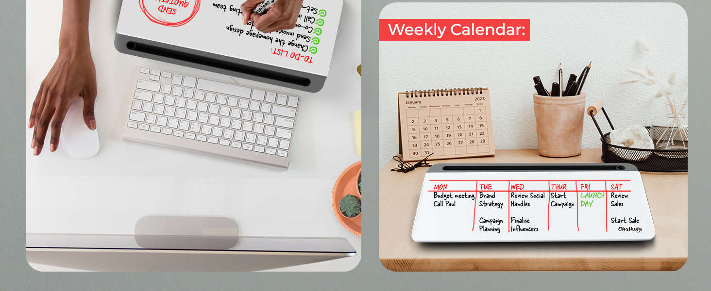 Chalkola Desktop Glassboard