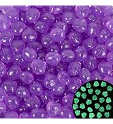 100pc Sparkling Luminous Stones Glowing Rocks for Aquarium Bling Glow Stones for Fish Tank Glowin...