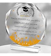 Hordely Acrylic Graduation Gifts for Girls Her Him, 4.72 x 4.72 Inch Middle High College School G...