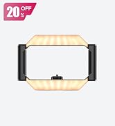 ULANZI Smartphone Video Rig with Light, U-Rig Light Cell Phone Handheld Stabilizer with Ring Ligh...