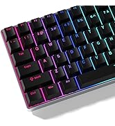 Womier Keycaps 60 75 100 Percent Cherry Keycaps, Shine Through PBT Custom Doubleshot Keyboard Cap...