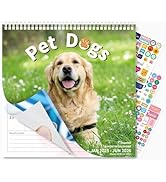 Ospelelf Dogs Calendar 2025-2026 Wall Calendar 12'' x 12'' Monthly Desk Calendar 18 Month Family ...