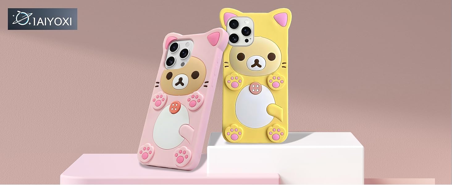 IAIYOXI Cute Bear Case