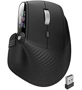 Transformers Vertical Ergonomic Mouse with LED Screen &amp; Knob Control, 3-Device Connectivity (2.4G...