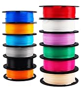 Mika3D 1.75mm Popular Normal PLA Filament 12 in 1 Bundle, 0.5kg Per Spool
