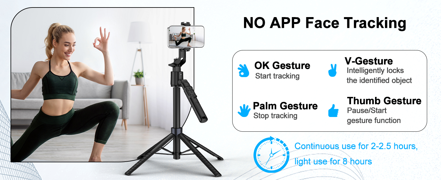 Auto Face Tracking Gimbal Tripod