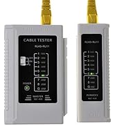 RJ45 Cable Tester - Network Cable Tester for LAN Phone RJ45 RJ11 RJ12 Cat5 Cat5e Cat6 Cat6a Cat7 ...