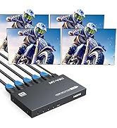 MT-VIKI HDMI Splitter 4K@60Hz, HDMI Splitter 1 in 4 Out, RGB 4:4:4, HDMI2.0b, HDCP2.2, 18Gbps, Fu...
