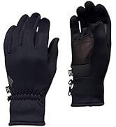 BLACK DIAMOND Heavyweight Screentap Gloves Touchscreen Fleece Liners for Running, Commuting, Hiking
