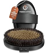 TheraCopper Copper Body Brush - Premium Ionic Copper Dry Brushing Body Brush for Lymphatic Draina...