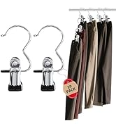 ZHLZHL 20 Pack Metal Clip Hangers Heavy Duty Single Hanger Clips for Closet Boot Hanger Clips for...
