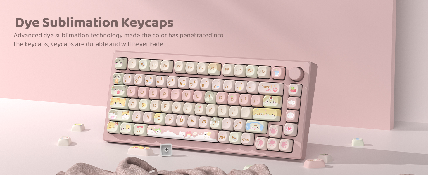 womier dye sublimation keycaps