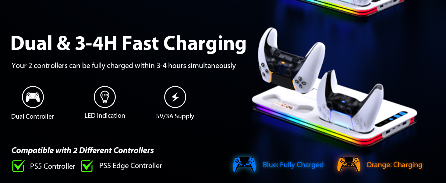 PS5 Cooling Station for PS5/Slim/Pro PS5/Slim/Pro Stand and Cooling Station