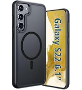 ANNGELAS for Samsung Galaxy S22 Mag-Safe Case,Slim Shockproof Protective Cover with Magnetic,Fros...