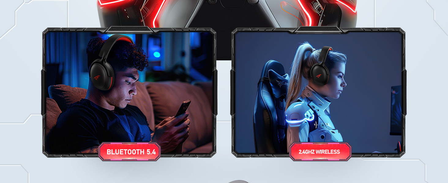 Bluetooth 5.4&2.4GHZ Wireless